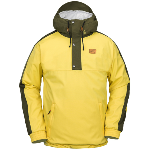 Image of Volcom Longo 20K Pullover Jacket Men's 2025 in Yellow size Large | Leather