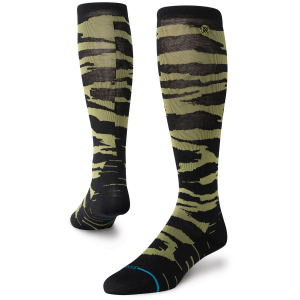 Image of Stance Creeky Meadow UL Wool Snow Socks 2025 in Green size Large | Nylon/Wool/Elastane