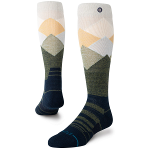 Image of Stance Misty Mid Wool Snow Socks 2025 in Navy size Large | Nylon/Wool/Elastane