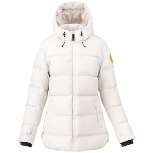 Image of Women's Flylow Truckee Down Parka Jacket 2025 in White size X-Small | Polyester