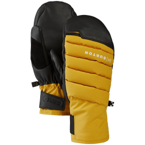 Image of Burton AK Windstopper Oven Mittens 2024 Glove in Yellow size Small | Nylon/Leather