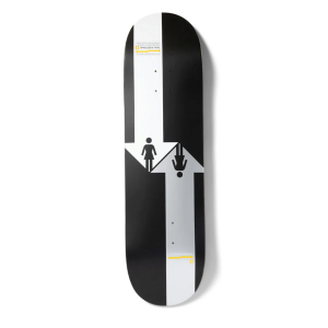 Image of Girl McCrank Dual-Directional Black Skateboard Deck 2025 size 8.5