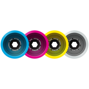 Image of Spitfire 80HD Superwides CMYK Mixed Skateboard Wheels 2025 size 58