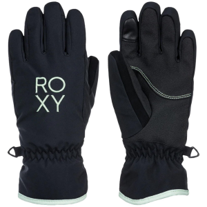 Image of Kid's Roxy Freshfields Gloves Girls' 2025 in Black size Small | Leather/Polyester