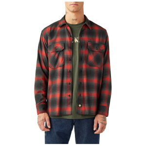 Image of Dickies X Spitfire Long-Sleeve Shirt Men's 2024 in Red size Medium | Cotton/Polyester