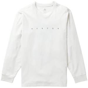 Image of Burton Yeasayer Long-Sleeve T-Shirt Men's 2024 in White size Medium | Cotton