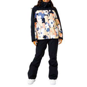 Image of Women's Roxy Jetty 3-in-1 Jacket 2025 Wild Wind Prima size X-Small | Polyester