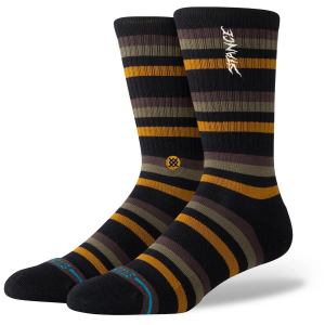 Image of Stance Slipping Crew Socks 2024 in Black size Medium | Cotton