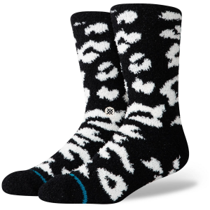 Image of Women's Stance Purrfect Crew Socks 2024 in Black size Small | Spandex/Cotton