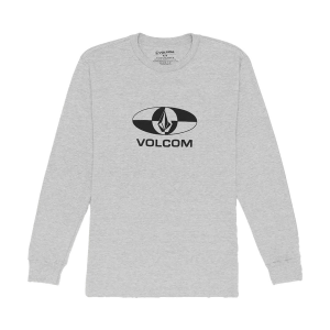 Image of Volcom Masonite Long-Sleeve T-Shirt Men's 2024 in Gray size X-Large | Cotton