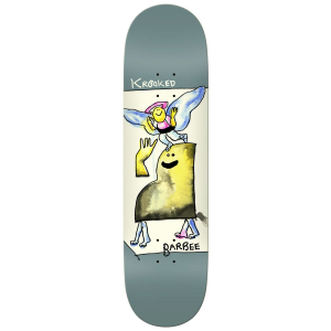 Image of Krooked Barbee Watercolor Angel Skateboard Deck 2025 size 8.5