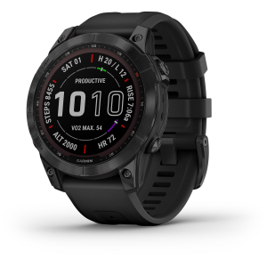 Image of Garmin fenix 7 Sapphire Solar Edition Smartwatch 2025 in Black