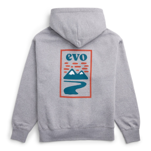 Image of evo Alpenglow Hoodie Unisex 2024 in Gray size Large | Cotton/Polyester