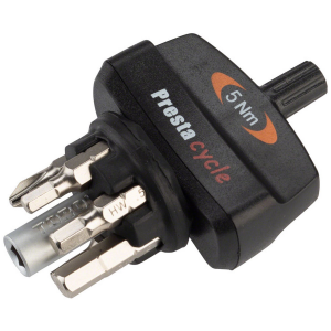 Image of Prestacycle TorqKey Mini Preset Torque Tool with 6 Bits & Holder 2024 size 5Nm | Polyester