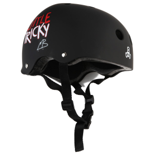 Image of Kid's Triple 8 Little Tricky Jr. Skateboard Helmet 2026 in Black