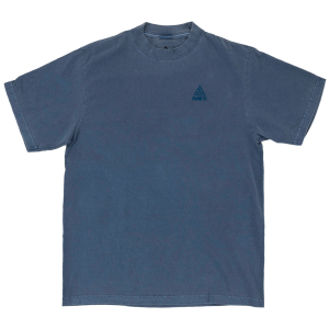 Image of evo x NST Embroidered Pigment Dyed T-Shirt Unisex 2024 Blue size Small | Cotton