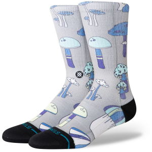 Image of Stance Microbial Crew Socks 2025 in Grey size Large