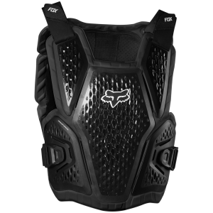 Image of Kid's Fox Racing Raceframe Impact CE Chest Guard 2025 in Black | Nylon/Polyester