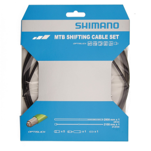 Image of Shimano OT-SP41 MTB Optislik Shift Cable Set 2025 in Black | Plastic