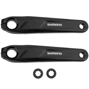 Image of Shimano Steps FC-EM600 Crank Arm Set 2025 in Black size 165mm