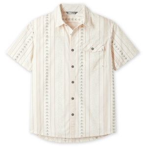 Image of Stio Curtis Camp Short-Sleeve Shirt Men's 2025 in Gray size X-Large | Cotton/Polyester