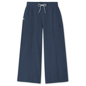 Image of Women's Stio Turpin Fleece Wide Crop Pants 2025 in Blue size Medium | Polyester
