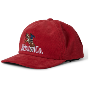 Image of Brixton Inwood MP Snapback Hat 2025 in Red | Cotton