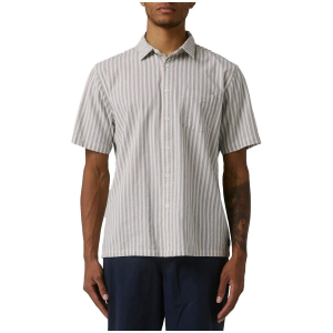 Image of Former Reynolds Stripe Short-Sleeve Shirt Men's 2025 Yellow size Medium | Cotton