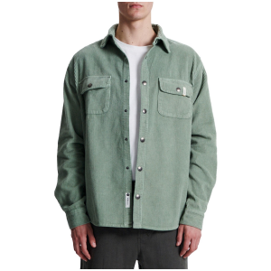 Image of The Critical Slide Society Surface Cord Overshirt Men's 2025 in Green size Large | Cotton