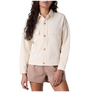 Image of Women's Vuori Mackenzie Jacket 2025 in Black size Small | Cotton