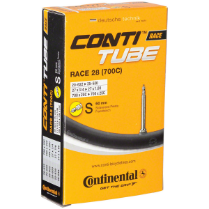 Image of Continental 700c Presta Valve Tube 2025 in Black size 20-25mm/42mm