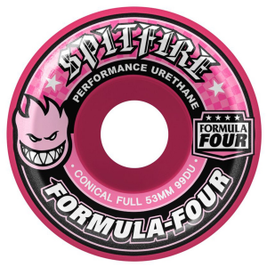 Image of Spitfire Formula Four 99d Conical Full Pink Skateboard Wheels 2026 size 53