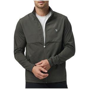 Image of Vuori Sunday Element Track Jacket Men's 2025 in Green size X-Large | Elastane/Polyester