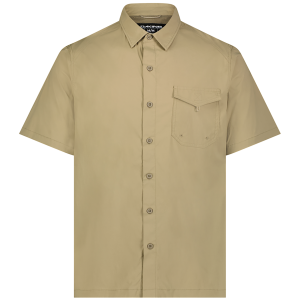 Image of Dakine Trekker Short-Sleeve Button Down Shirt Men's 2025 in Khaki size X-Large | Nylon/Elastane