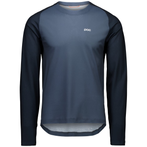 Image of POC Motion Air Long Sleeve Jersey 2025 in Black size Small | Polyester
