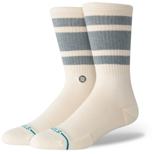 Image of Stance Boyd Denim Crew Socks 2025 in White size Large | Nylon/Cotton/Elastane