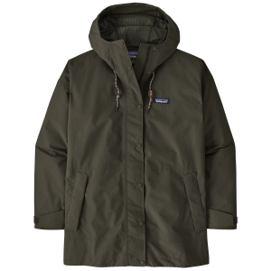 Image of Women's Patagonia Outdoor Everyday Rain Jacket 2025 in Green size Large | Nylon/Polyester/Plastic