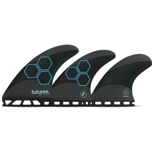 Image of Futures AM1 Techflex Tri Fin Set 2026 in Black size Medium