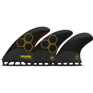 Image of Futures AM2 Techflex Tri Fin Set 2026 in Black size Large
