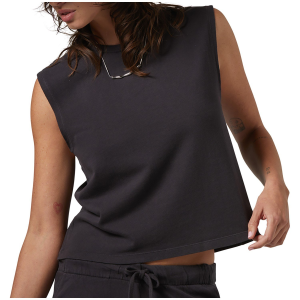 Image of Women's Brixton Carefree Organic GD Muscle Tank Top 2025 in Black size Small | Cotton