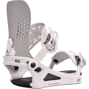 Image of Women's K2 Albany Snowboard Bindings 2025 in Gray size Small | Nylon/Plastic