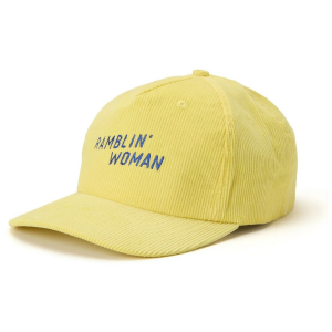Image of Seager Ramblin' Woman Cord Snapback Hat 2025 in Yellow | Cotton