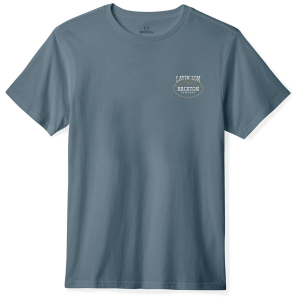 Image of Brixton Layin' Low Short-Sleeve T-Shirt Men's 2025 Blue size Large | Cotton