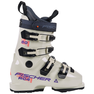 Kid's Fischer RC4 60 JR Ski BootsKids' 2026 in Sand size 19.5 | Aluminum