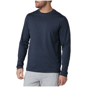 Image of Vuori Long-Sleeve Ponto Performance T-Shirt Men's 2026 Blue size Large | Elastane/Polyester