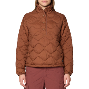 Women's Mountain Hardwear Seek Out(TM) Snap Neck Pullover 2025 in Brown size Medium | Nylon