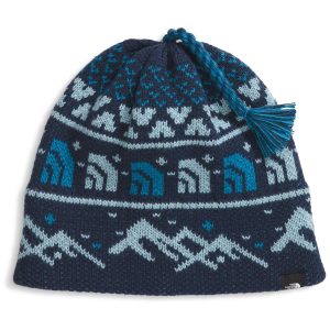 The North Face Cabin Ski Tuke Beanie Hat 2026 in Blue | Polyester