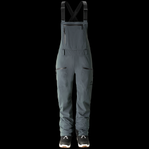 Women's Jones MTN Surf Recycled Bibs 2025 in Gray size Large | Polyester