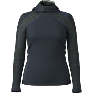 Women's Smartwool Intraknit Thermal Base Layer Hoodie 2026 in Black size Large | Wool/Elastane/Polyester