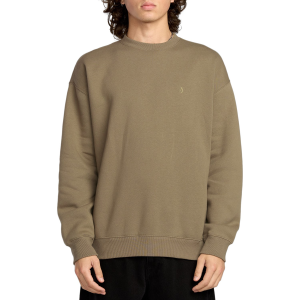 Volcom Single Stone PW Crew Sweater Men's 2025 Brown size Large | Cotton/Polyester